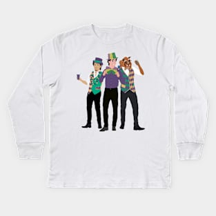 Mardi Gras Boys Kids Long Sleeve T-Shirt